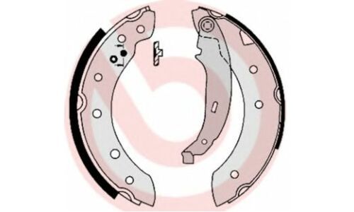 Колодки тормозные барабанные Brembo, комплект на ось (4 шт), арт. S61520