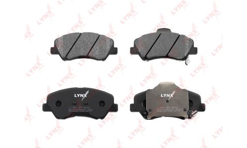 Колодки тормозные дисковые LYNXauto, комплект на ось (4 шт), арт. BD-3619