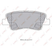 Колодки тормозные дисковые LYNXauto задние, комплект на ось (4 шт), арт. BD-3620