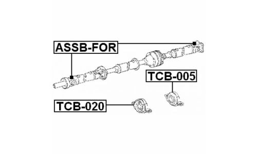 Подшипник карданного вала Febest, арт. TCB-005
