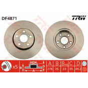 Диск тормозной TRW, арт. DF4871 Диск тормозной TRW, арт. DF4871