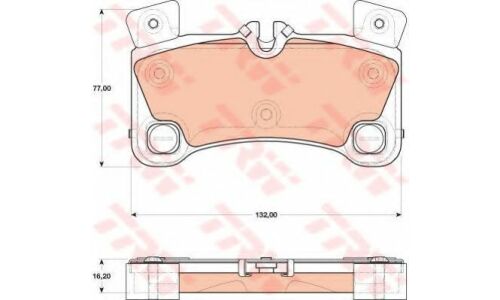 Колодки дисковые TRW, арт. GDB1775