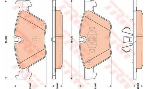 Колодки дисковые TRW, арт. GDB1810