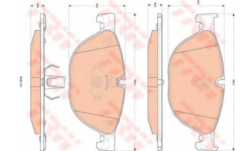 Колодки дисковые TRW, арт. GDB1838