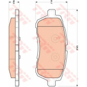 Колодки дисковые TRW, арт. GDB1893