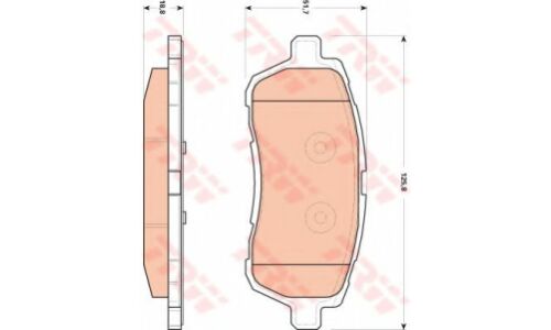 Колодки дисковые TRW, арт. GDB1893