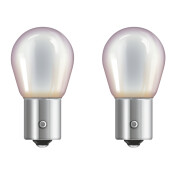 Лампа Osram Diadem Chrome PY21W (BAU15s, S25), 12В, 21Вт, с эффектом «под хром», оранжевая при включении, комплект 2 шт, арт. 7507DC-02B