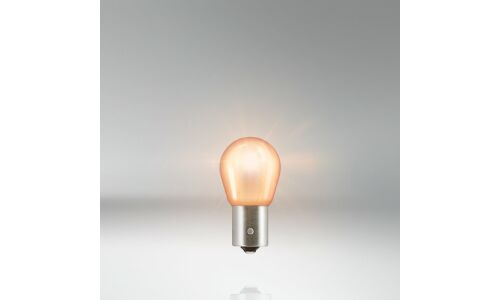 Лампа Osram Diadem Chrome PY21W (BAU15s, S25), 12В, 21Вт, с эффектом «под хром», оранжевая при включении, комплект 2 шт, арт. 7507DC-02B