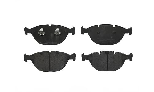 Колодки тормозные дисковые Brembo, комплект на ось (4 шт), арт. P06028