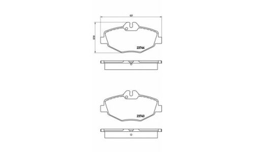 Колодки тормозные Brembo дисковые, арт. P50049