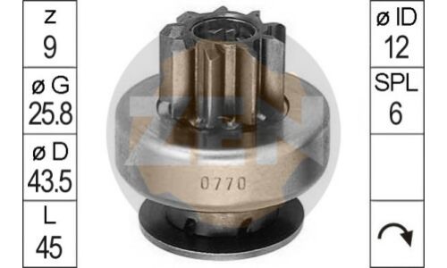 Бендикс стартера ERA, арт. ZN0770