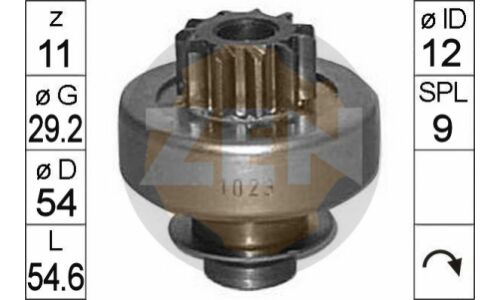 Бендикс стартера ERA, арт. ZN1023