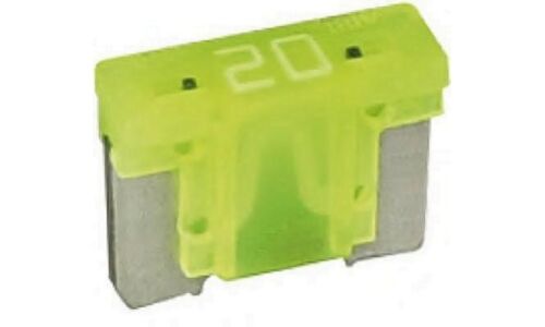 Предохранитель автомобильный Bosch, флажковый, мини (LOW PROFILE MINI FL), жёлтый, 20А, арт. 1 987 529 048