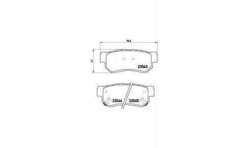 Колодки тормозные Brembo дисковые, арт. P30014