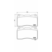 Колодки тормозные Brembo дисковые, арт. P54039