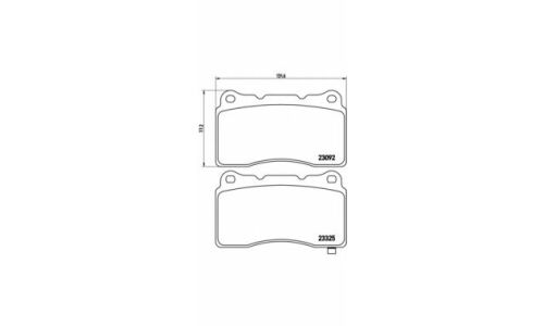 Колодки тормозные Brembo дисковые, арт. P54039