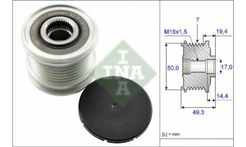 Муфта обгонная шкива генератора INA, арт. 535 0140 10