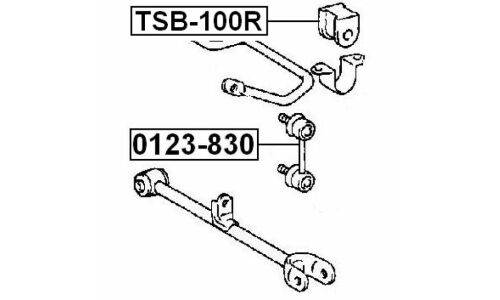 Втулка стабилизатора Febest, арт. TSB-100R