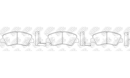 Колодки тормозные NiBK дисковые, арт. PN0537