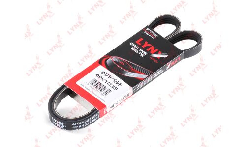 Ремень поликлиновый LYNXauto, арт. 4PK1038