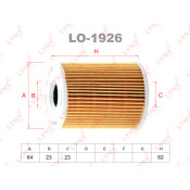 Вставка фильтра масляного LYNXauto, арт. LO-1926