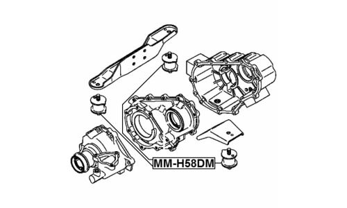 Подушка дифференциала Febest, арт. MM-H58DM
