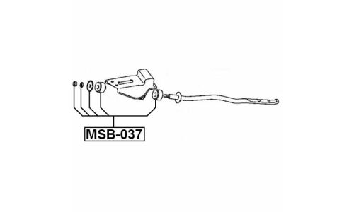 Втулка стабилизатора Febest, арт. MSB-037