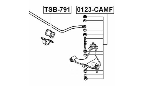 Стойка стабилизатора (линк) Febest, арт. 0123-CAMF