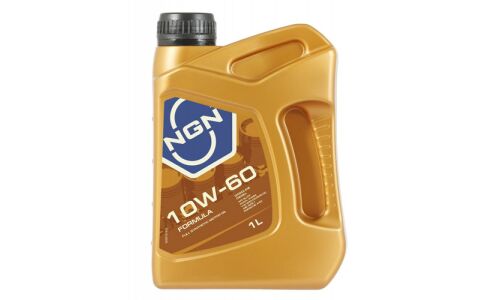 Масло моторное NGN FORMULA 10w60 синтетическое, SM/CF, ACEA A3/B3, универсальное, 1л, арт. V172085629