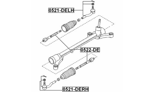 Тяга рулевая Febest, арт. 0522-DE