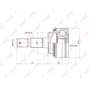 ШРУС LYNXauto, внешний, арт. CO-3709