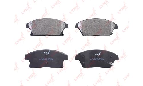 Колодки тормозные дисковые LYNXauto передние, комплект на ось (4 шт), арт. BD-1813