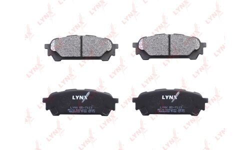 Колодки тормозные дисковые LYNXauto задние, комплект на ось (4 шт), арт. BD-7113