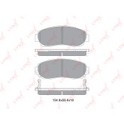 Колодки тормозные дисковые LYNXauto передние, комплект на ось (4 шт), арт. BD-3435