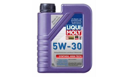Масло моторное Liqui Moly Synthoil High Tech 5w30 синтетическое, SM/CF, ACEA C3, универсальное, 1л, арт. 9075