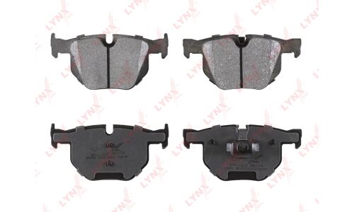 Колодки тормозные дисковые LYNXauto задние, комплект на ось (4 шт), арт. BD-1428