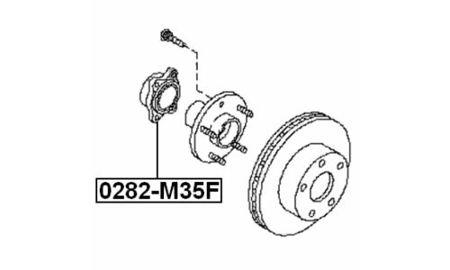 Ступица колеса Febest, арт. 0282-M35F