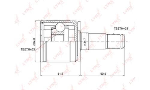 ШРУС LYNXauto, внутренний, арт. CI-3710
