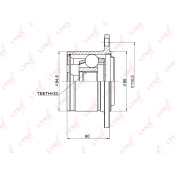 ШРУС LYNXauto, внутренний, арт. CI-3711