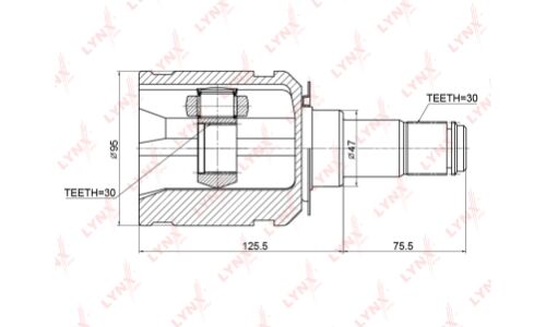 ШРУС LYNXauto, внутренний, арт. CI-3721