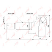 ШРУС LYNXauto, внешний, арт. CO-3735