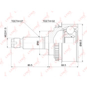 ШРУС LYNXauto, внешний, арт. CO-3744A
