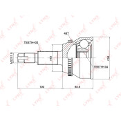 ШРУС LYNXauto, внешний, арт. CO-3758A