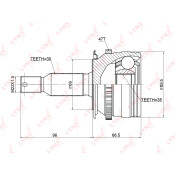 ШРУС LYNXauto, внешний, арт. CO-3774A