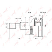 ШРУС LYNXauto, внешний, арт. CO-3840A