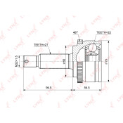 ШРУС LYNXauto, внешний, арт. CO-3850A