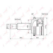 ШРУС LYNXauto, внешний, арт. CO-3851A