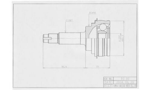 ШРУС HDK, арт. TO-010