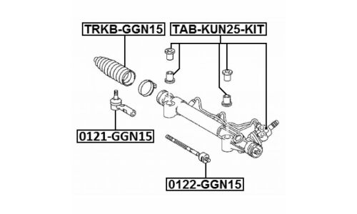 Тяга рулевая Febest, арт. 0122-GGN15