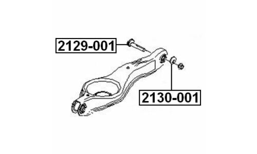 Болт регулировочный (эксцентрик) Febest 2129-001, для Ford/Volvo (OEM 1456980, 30741284)